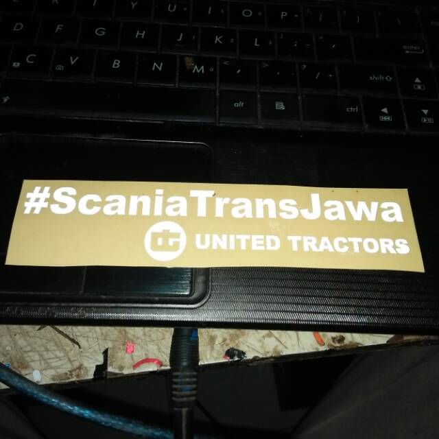 

sticker stiker bus bis scania trans jawa united tractors