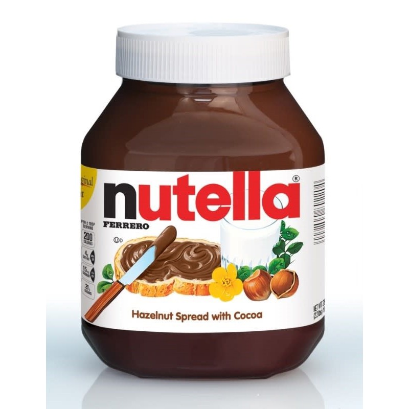 

Nutella Hazelnut Spread 350 gram 350gr Nuttela Nutela Selai Coklat gr