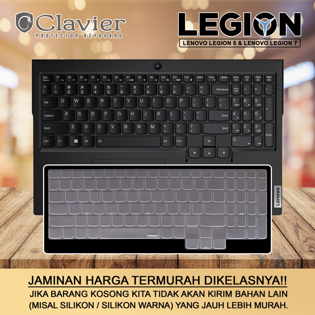 Keyboard Protector Cover Lenovo Legion 5-15 5i-15 Legion 7-15 7i-15 Silikon Bening Warna Tpu Cooskin