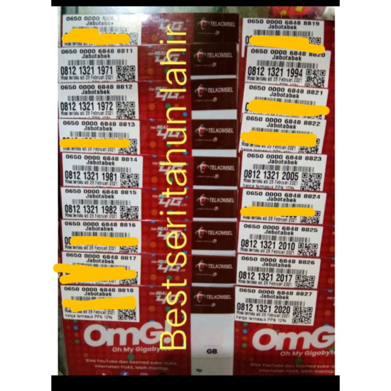 Perdana Simpati seri tahun 081213 21 Sakti combo