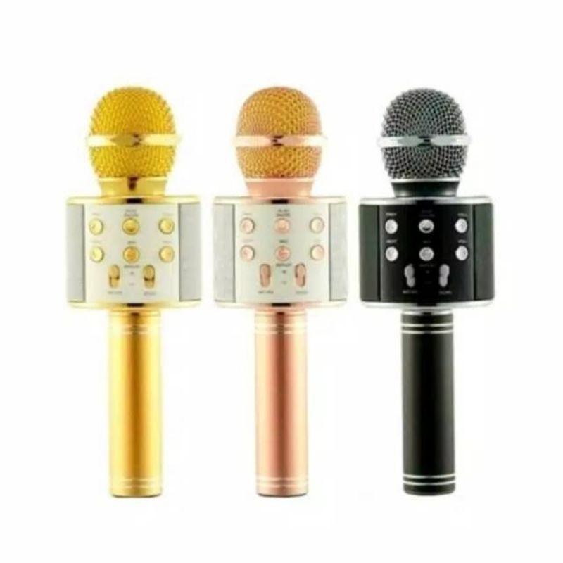 microphone mic microphone wireless Mix Ws 858 Portabel Bluetooth Wireless - Mik ws 858 portabel- Mic