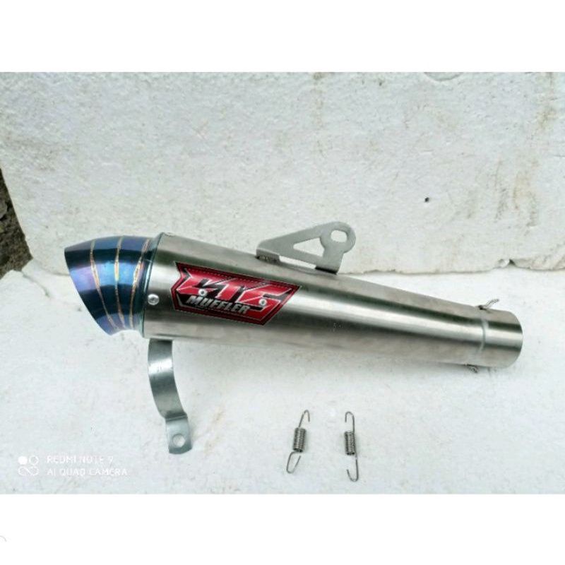 selincer kenalpot CTS jiksaw corong blue diameter50