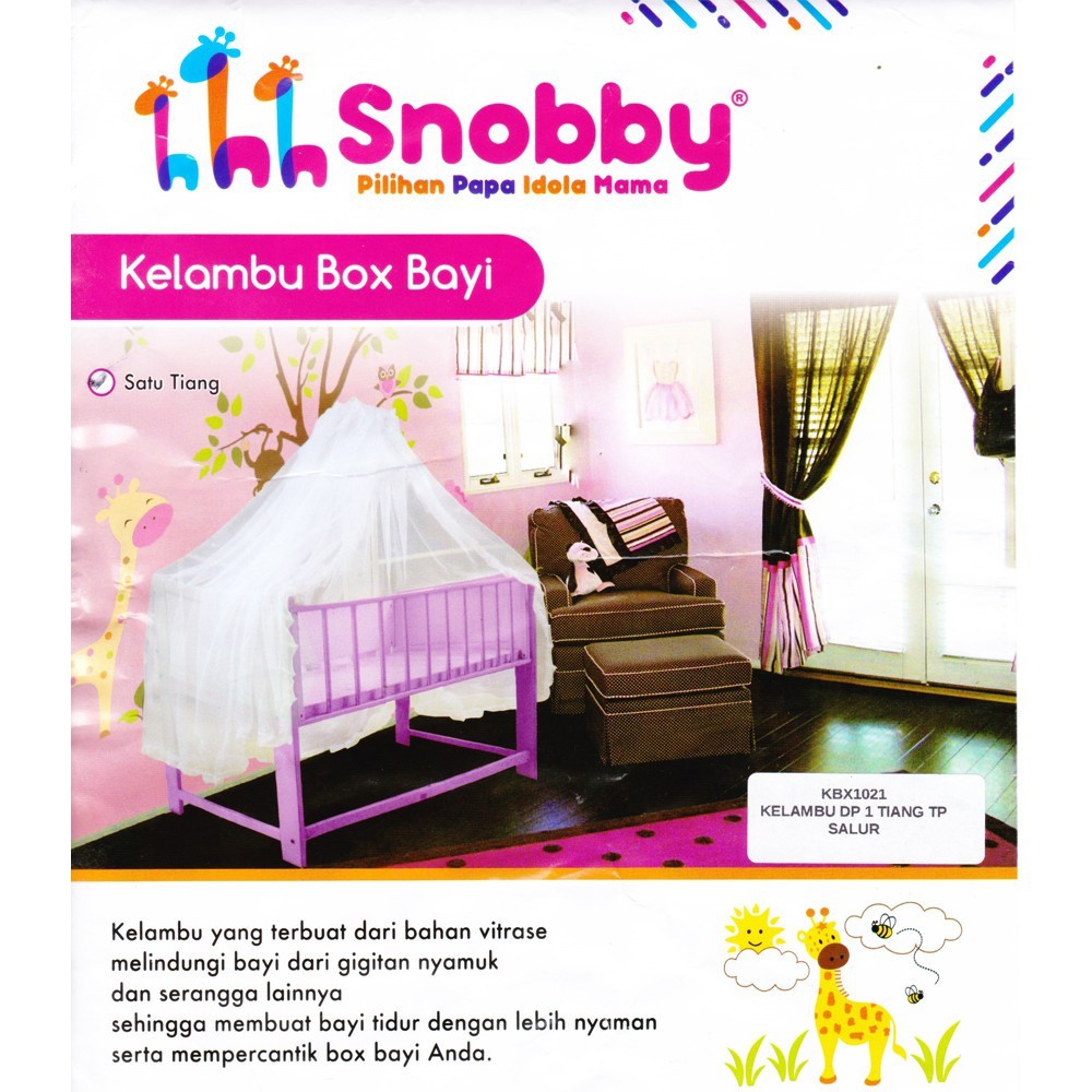 Snobby Kelambu Box Bayi Snobby 1 Tiang KBX 1201 - LDA