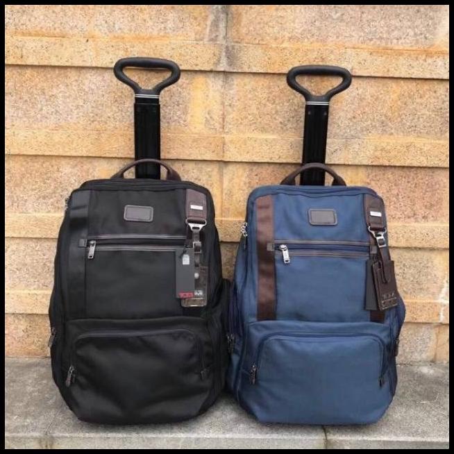 Tas Ransel Trolley Koper / Tas Trolley Branded Leemore Wheeled