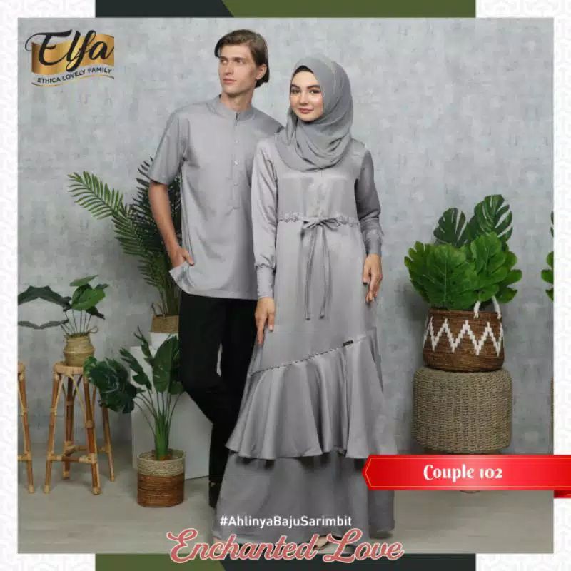COUPLE ETHICA ELFA-102 GREY-KAGUMI 186 GREY - KAHFI 141 GREY