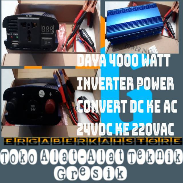 4000 Watt Inverter Power DC 24 ke 220 AC