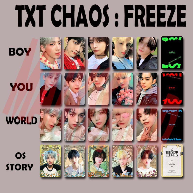 TXT Chaos Freeze Photocard Kpop