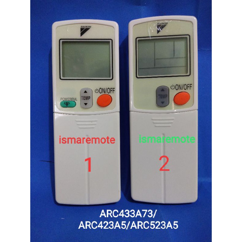 REMOTE REMOT AC DAIKIN ARC523A5/ARC433A73/ARC423A5