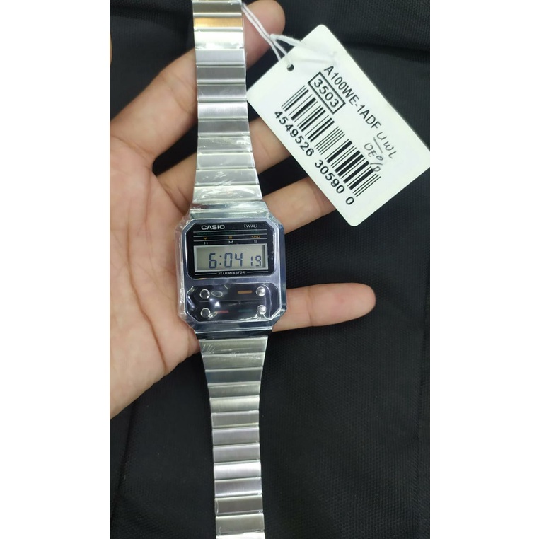 Jam Tangan Casio A100WE Original