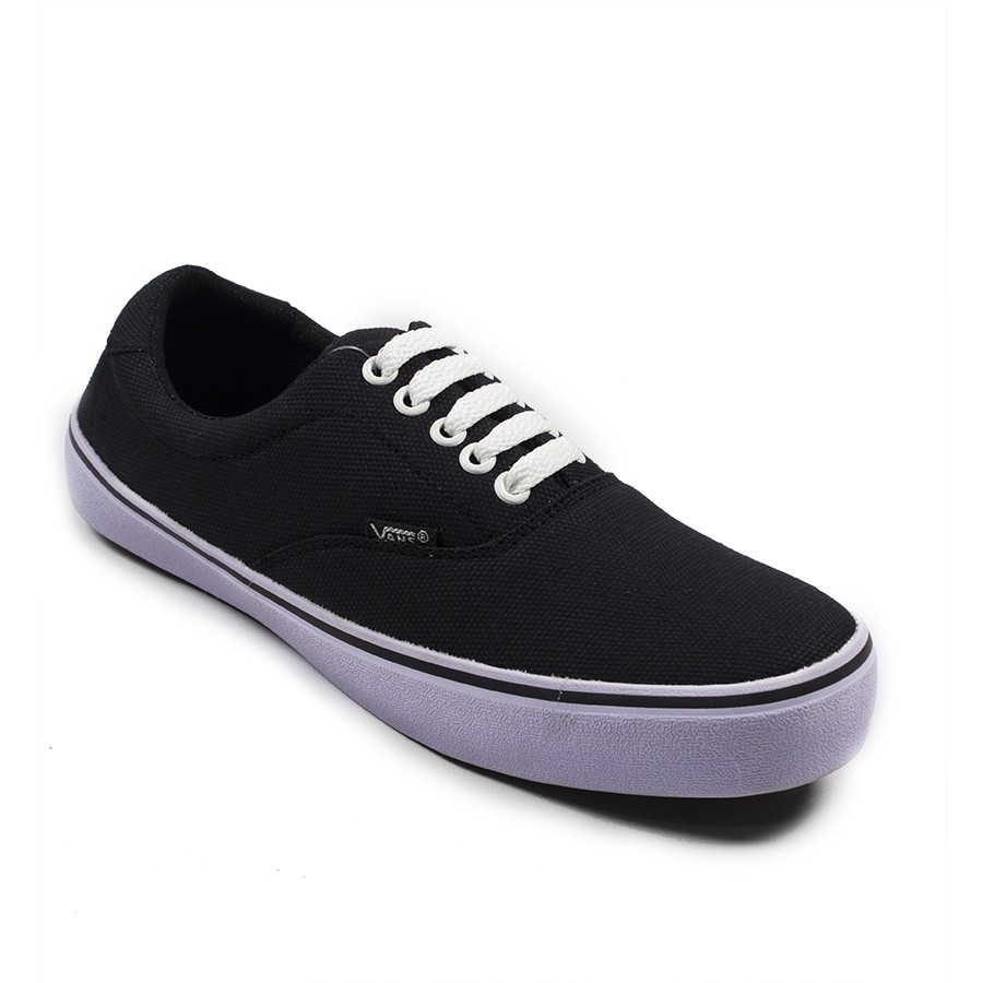 BIG PROMO !! SEPATU PRIA VANS AUTHENTIC ERA HITAM SNEAKERS BERTALI SEKOLAH KULIAH KETS MURAH STYLISH