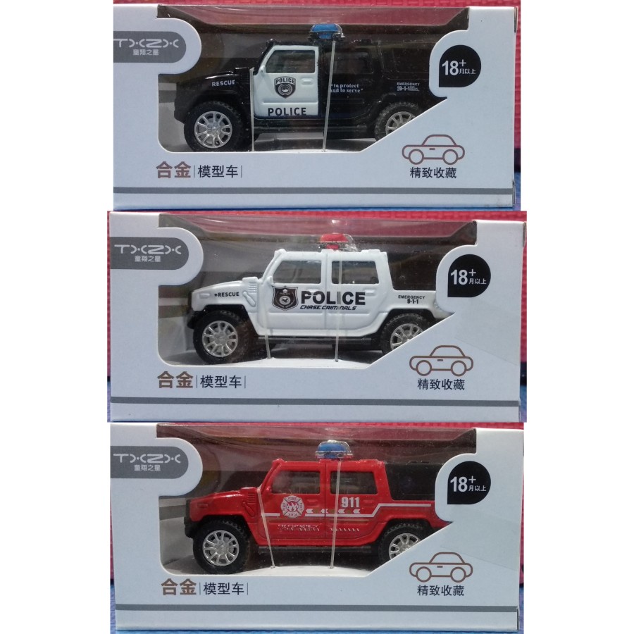 PROMO TERMURAH Mainan ANAK Die Cast Police Alloy Model Car HADIAH