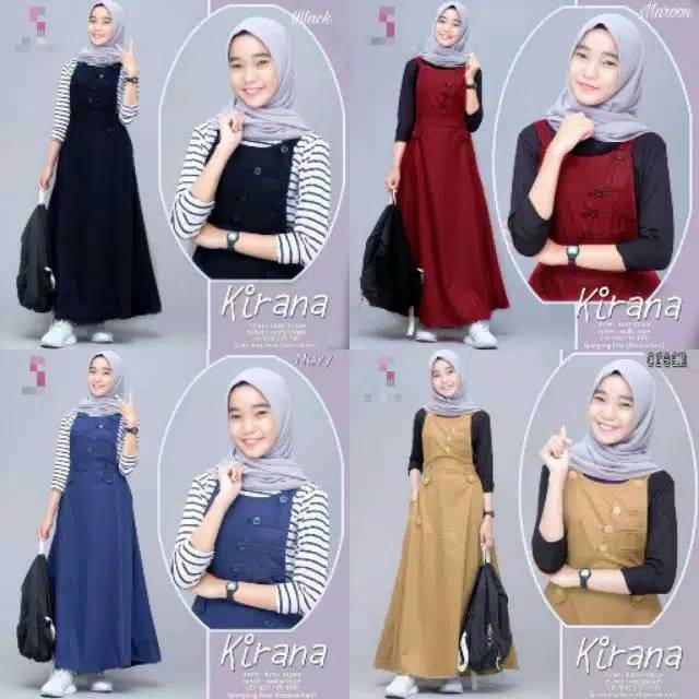 KIRANA SET OVERAL / FASHION WANITA TERBARU / SET OVERAL MUSLIM