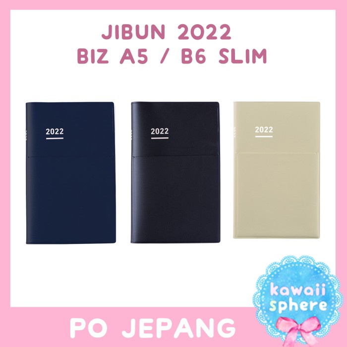 

[RESTOCK] Kokuyo Jibun Techo Biz | A5 Slim / B6 Slim Diary | Jibun 2022 - B6 Slim, Hitam