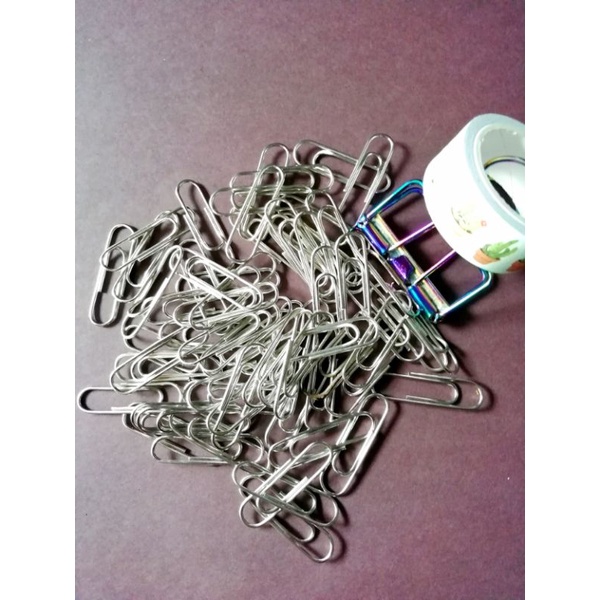 

10 pcs Deli paper klip silver