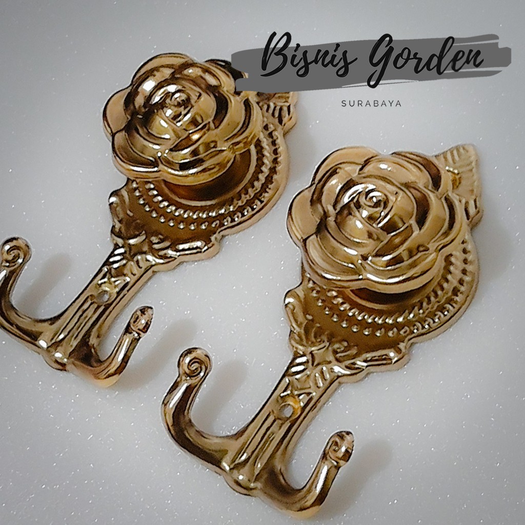 HOOK besi / CANTOLAN TALI GORDEN GORDEN GORDYN KORDEN HORDENG TIRAI MEWAH CANTIK MURAH BAGUS HIASAN