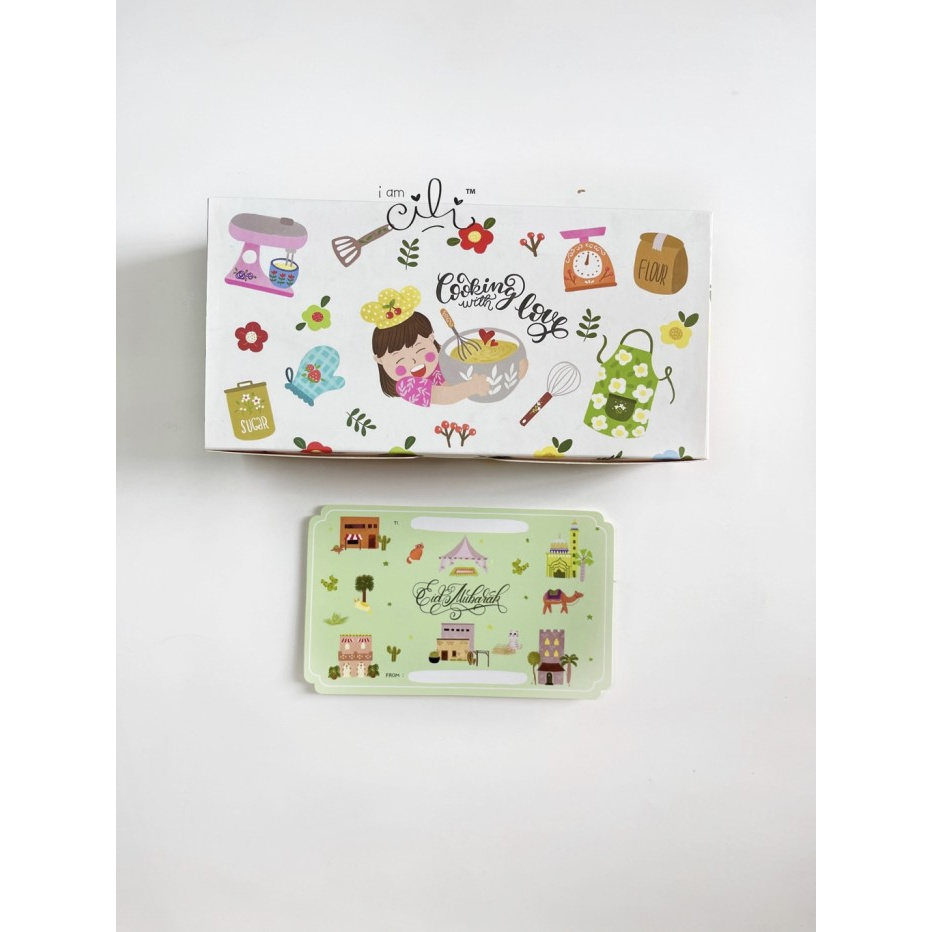 

( BOX CUTE COOKING - LEBARAN ) box bolu gulung brownies kue cookies - GROSIR - PROMO - Bisa COD -