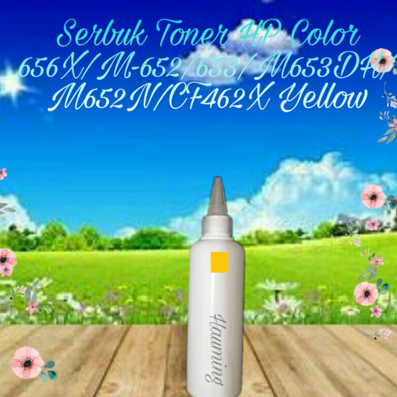 Serbuk Toner Powder Color HP 656X 656A M652 M653 M653DH M652N CF462X CF462A Yellow 1x Isi