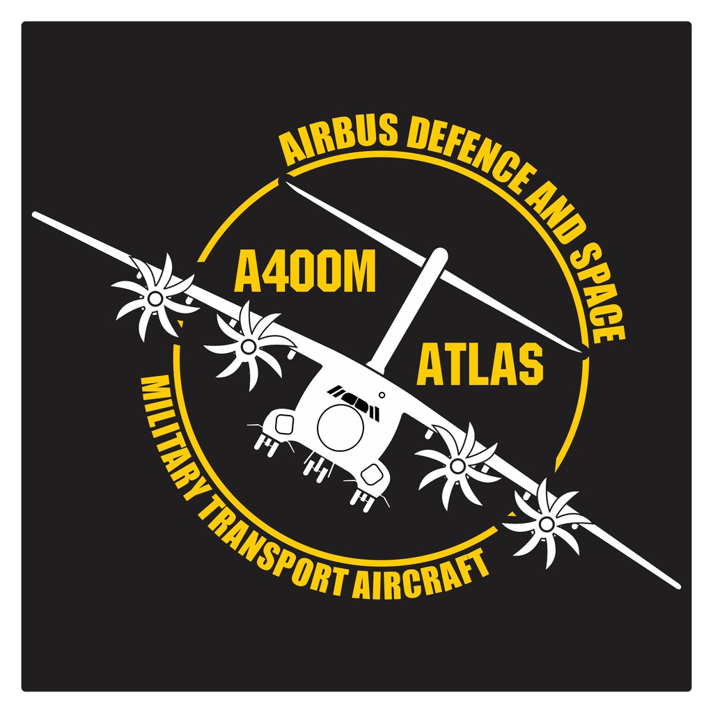

A400M Military Transport Aircraft Round Cutting Sticker