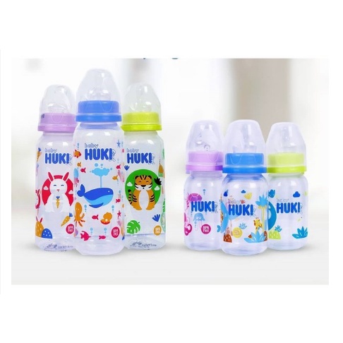 HUKI BOTOL SUSU DOT GEPENG | 240ML | 120ML | 60ML |