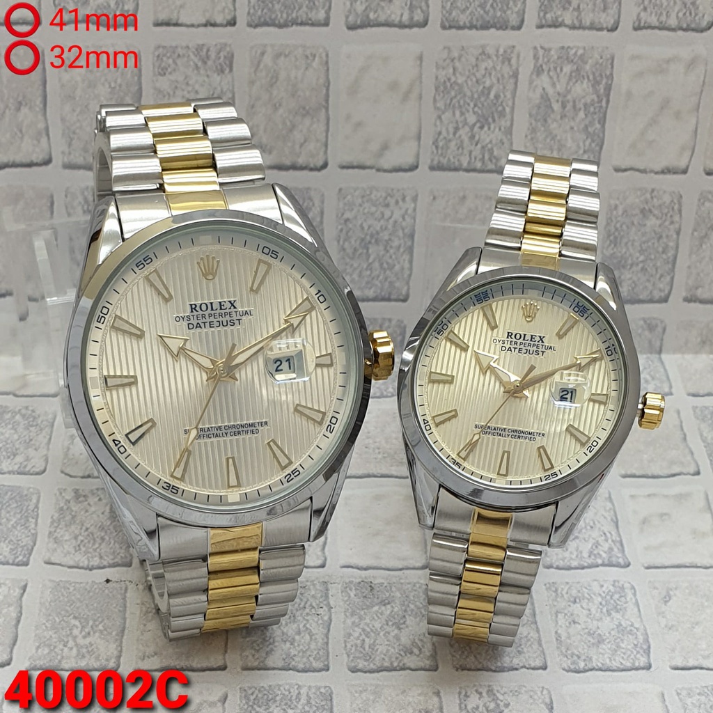 JAM TANGAN ROLEX COUPLE TERBARU/JAM TANGAN CEWEK/COWOK FASHION ROLEX RAMTAI STAINLEES