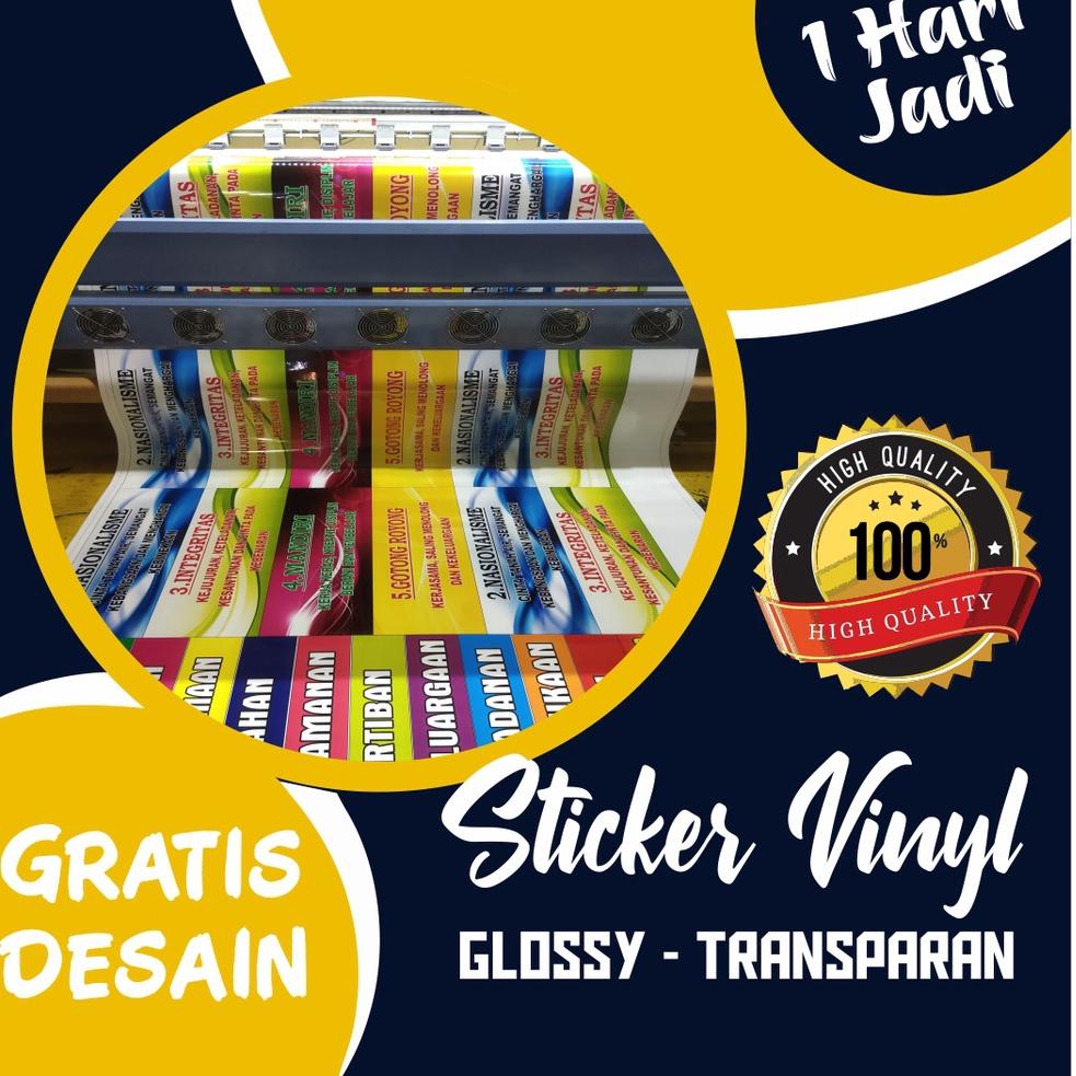 

9.9 Cetak Stiker Meteran Bahan Vinyl & Sticker Transparan Cocok untuk keperluan outdoor sticker custom .,,.,.,