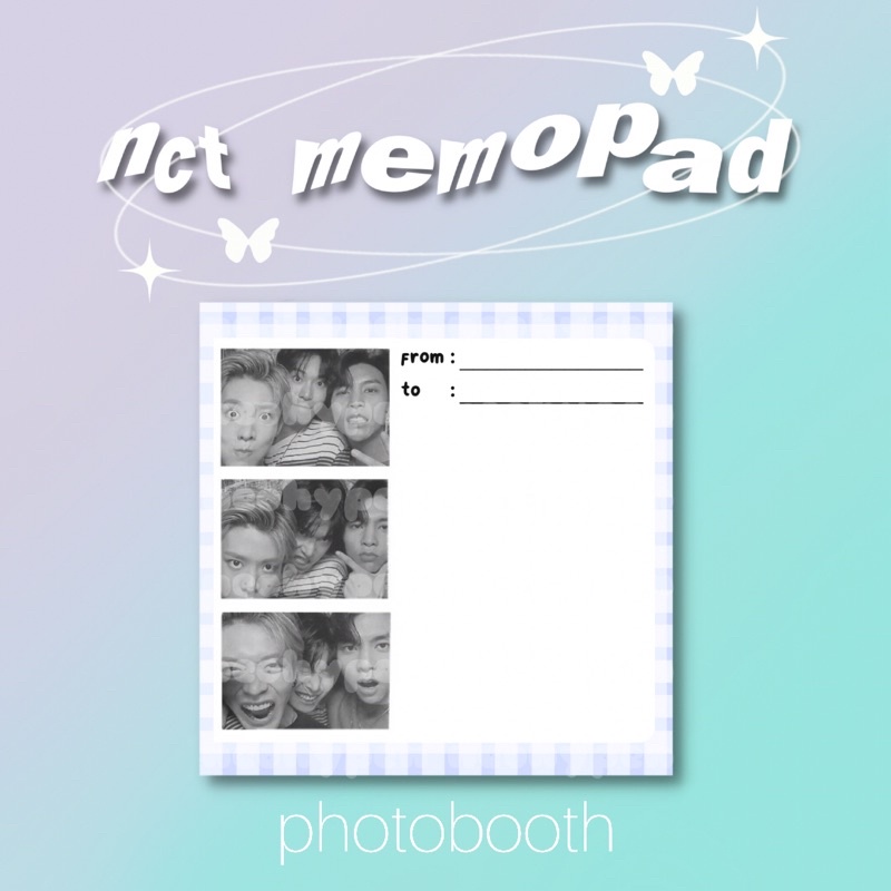 NCT MEMO PAD / NOTE PAD-PHOTOBOOTH