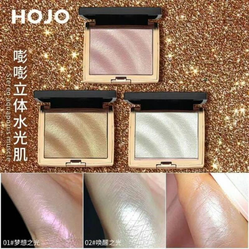 Medan Termurah Waterproof Highliter Pallette waterproof/ Makeup shimmer glitter bronzer HOJO