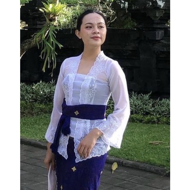 Kebaya Bali Jadi Bordir Premium Lengan Lonceng | Kebaya Encim Bodir