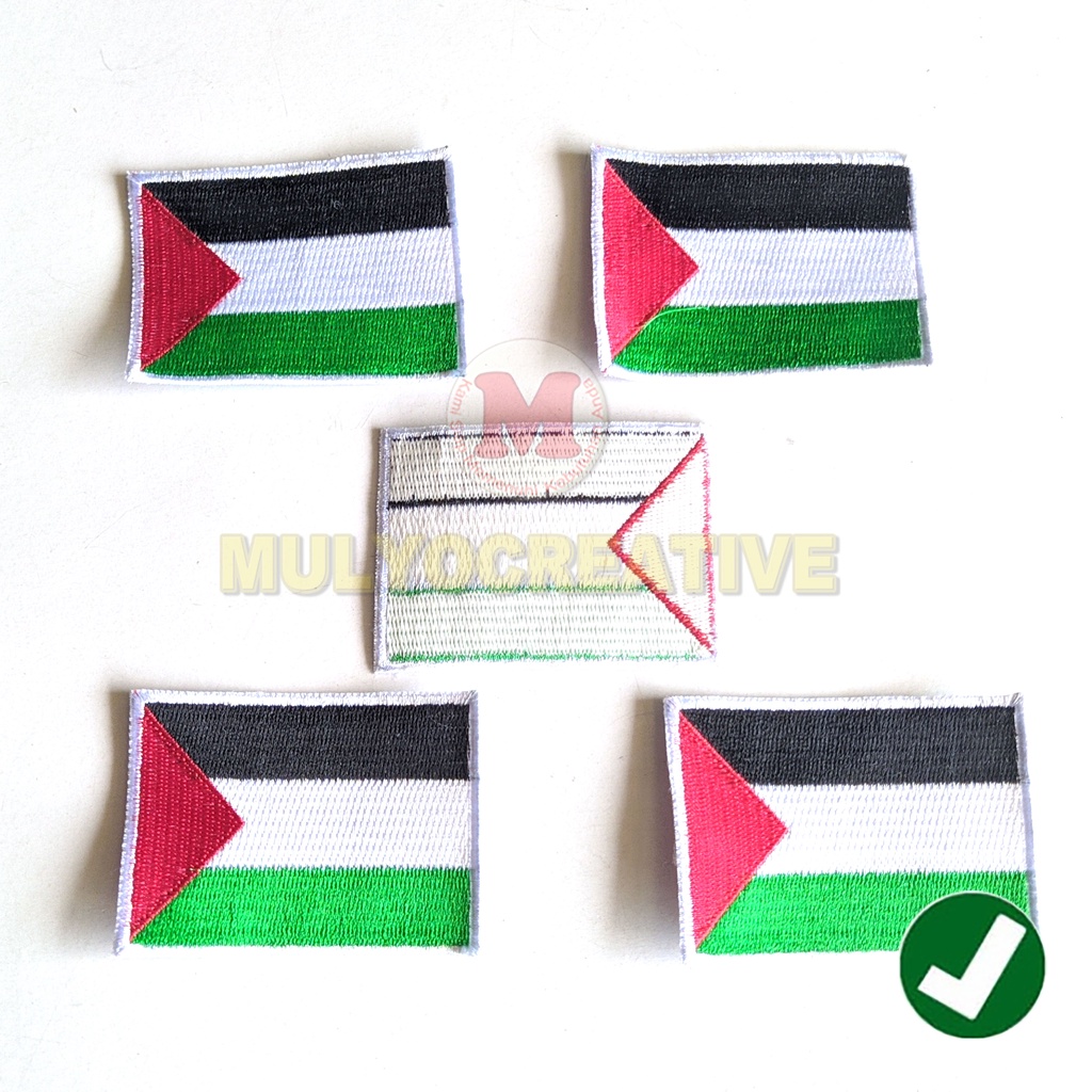 Bordir Logo Murah- Bordir Logo Bendera Bordir Bendera Palestina Murah