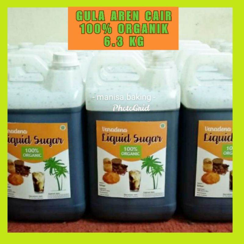 

GULA AREN CAIR 100 % ORGANIK 6.3 KG GULA AREN VARADENA GULA BOBA BROWN LIQUID SUGAR 6300 GR