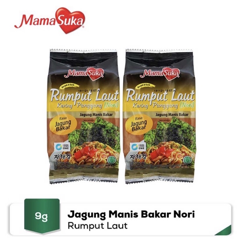 

MamaSuka Rumput Laut Jagung Bakar 2 x 4.5gr