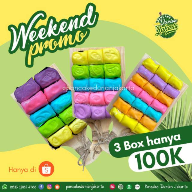 

PROMO PANCAKE DURIAN 100RB DAPAT 3 BOK