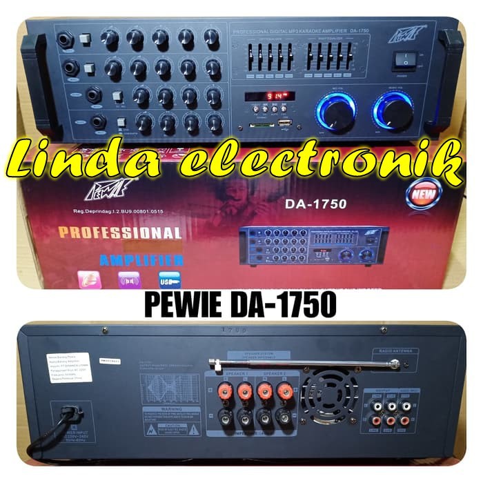 amplifier PEWIE DA 1750 profesional pewie da1750 ORYGINAL