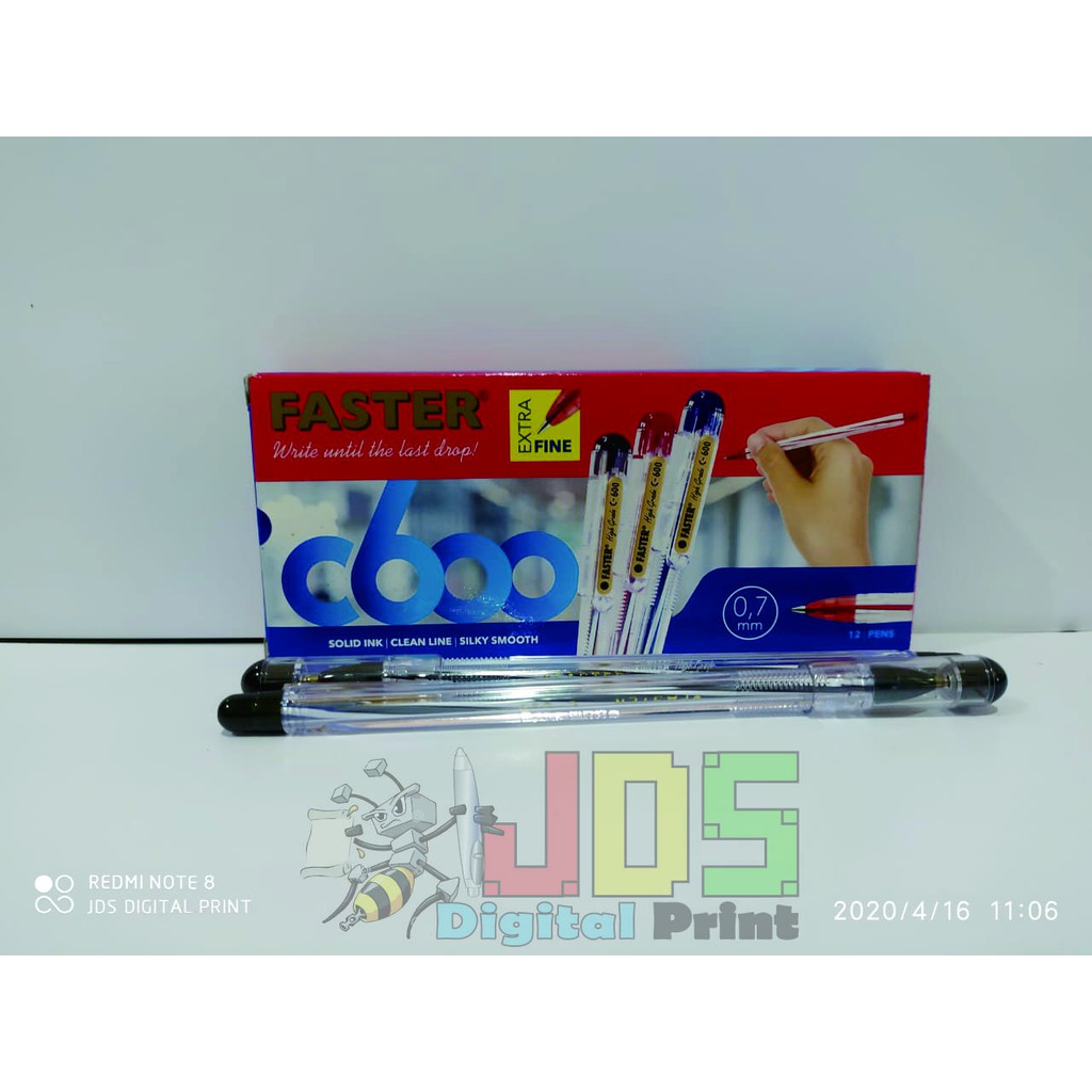 

Bolpoin / pen / pulpen Faster C600 warna merah