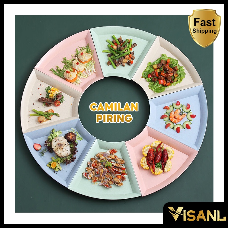 Dinner Plate Piring Makan Ala Piring Bulan melamin Piring Saji BPA FREE