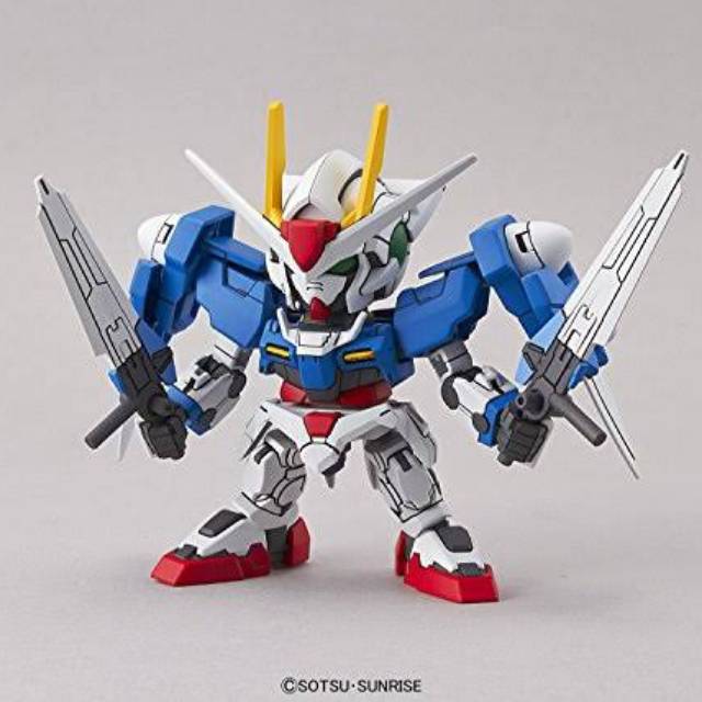 BANDAI GUNPLA 00 GUNDAM GN-0000 SD EX-STANDARD MECHA MODEL KIT CHIBI LUCU CUTE KUNTET GUNPLA ROBOT A