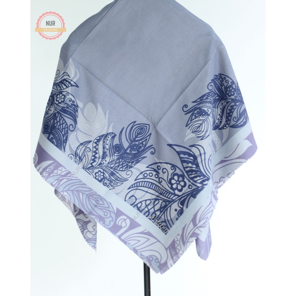 Jilbab Motif Segi Empat Lasercut Azara Fashion Muslim