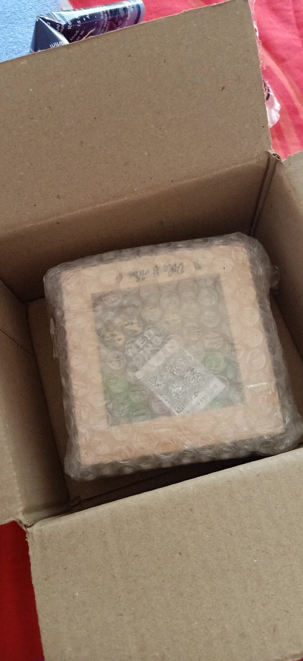 Kotak Cincin Kayu Kecil + Bunga Untuk Seserahan/ Lamaran Kc