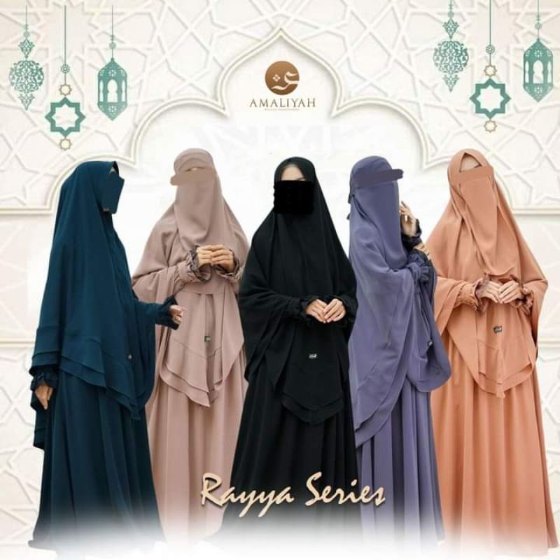 Ready Set gamis syar'i Rayya Series by Amaliyah Syar'i