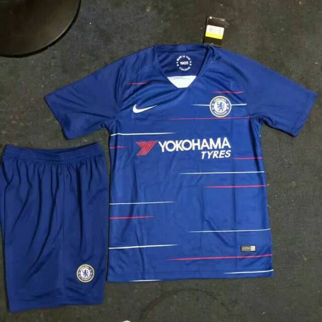 Setelan Jersey Anak Grade Ori Chelsea New 2018 / 2019 Baju + Celana