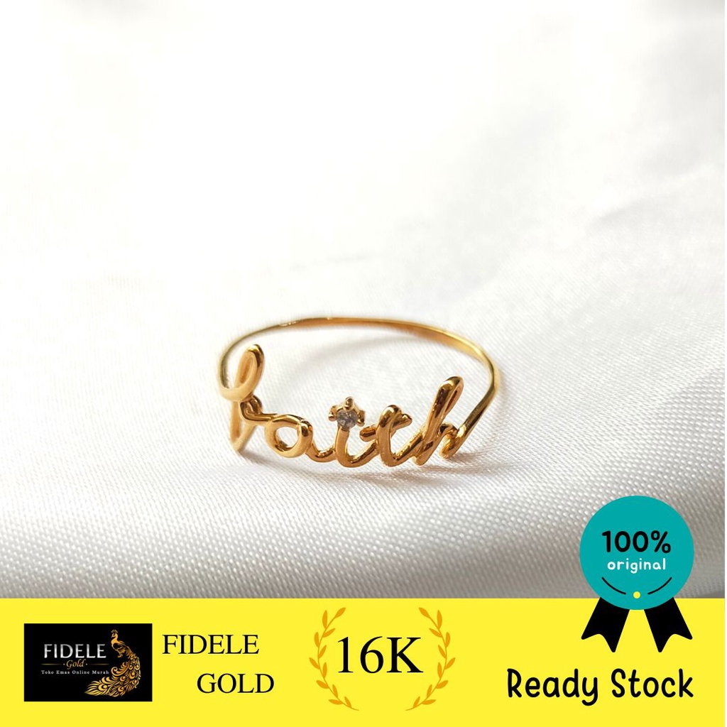 Cincin Faith Emas 700 Asli Ubs Gold Cincin Emas Kadar 16k