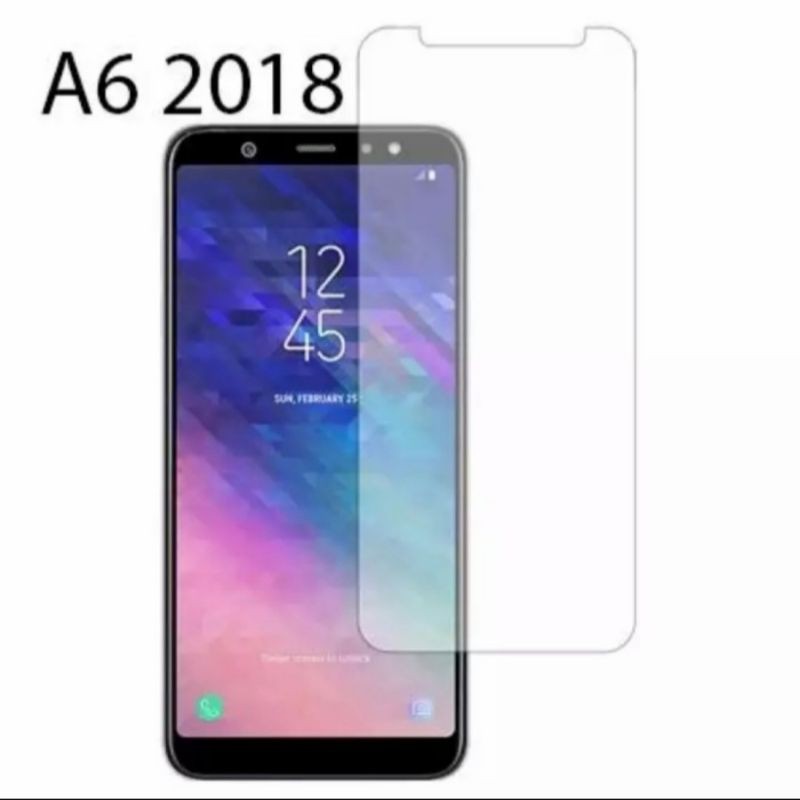 Samsung A6 A6 Plus tempered glass anti gores kaca bening