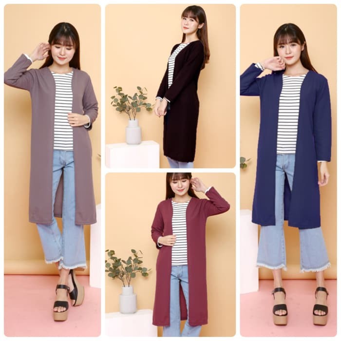 Chamele Long Cardigan Callie Wanita Outerwear Wanita Panjang