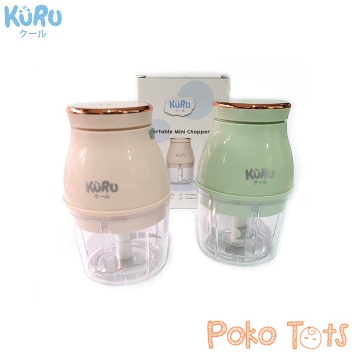 Kuru Baby Potable Mini Chopper Blender Elektrik Penghalus Makanan Bayi MPASI WHS