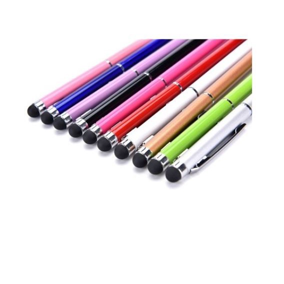 Stylus 2IN1 Pen Ballpoint Pulpen Smartphone Stylus Touchscreen