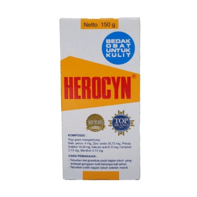 Herocyn obat untuk kulit 85gr &amp; 150gr / bedak herocyn /bedak biang keringat