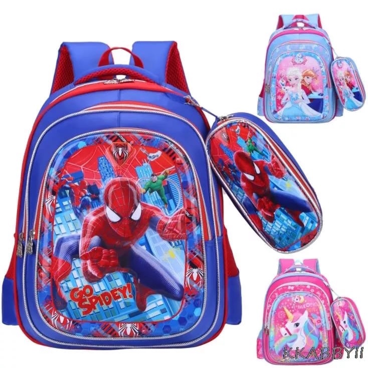 (LOLI-JKT)) TAS SEKOLAH RANSEL ANAK MODEL 12D  / BACKPACK / TERMURAH TAS RANSEL IMPORT / RANSEL ANAK LAKI LAKI MARVELL / TAS NGAJI LES / TAS LOL / TAS FROZEN / TAS UNICORN / TAS SOFIA / TAS SPIDERMAN / TAS CAR / TAS IRONMAN / TAS CAPTAIN / TAS PUNGGUNG