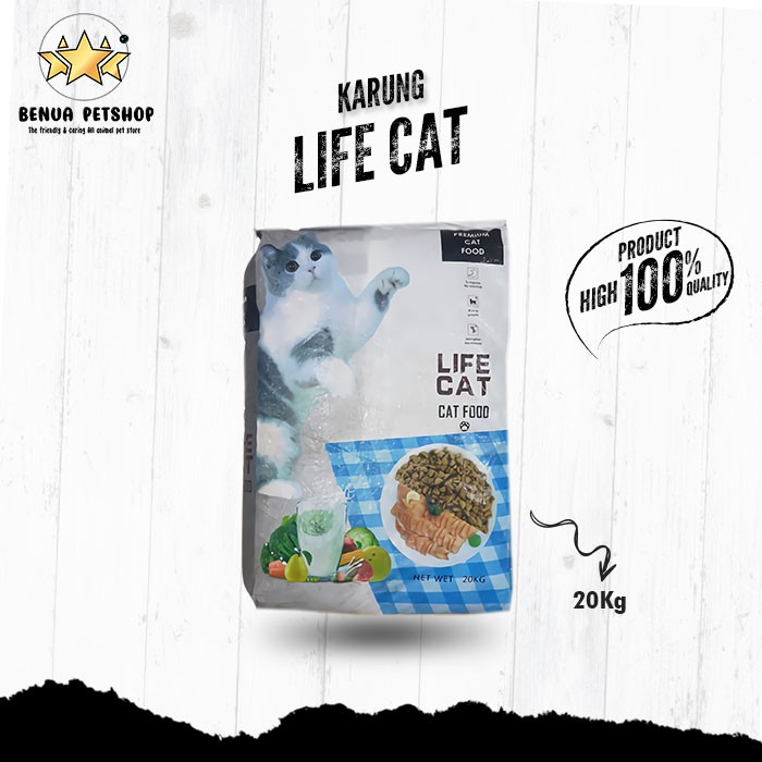 Makanan Kucing kering LIFE CAT DRY 20kg ( EKSPEDISI )