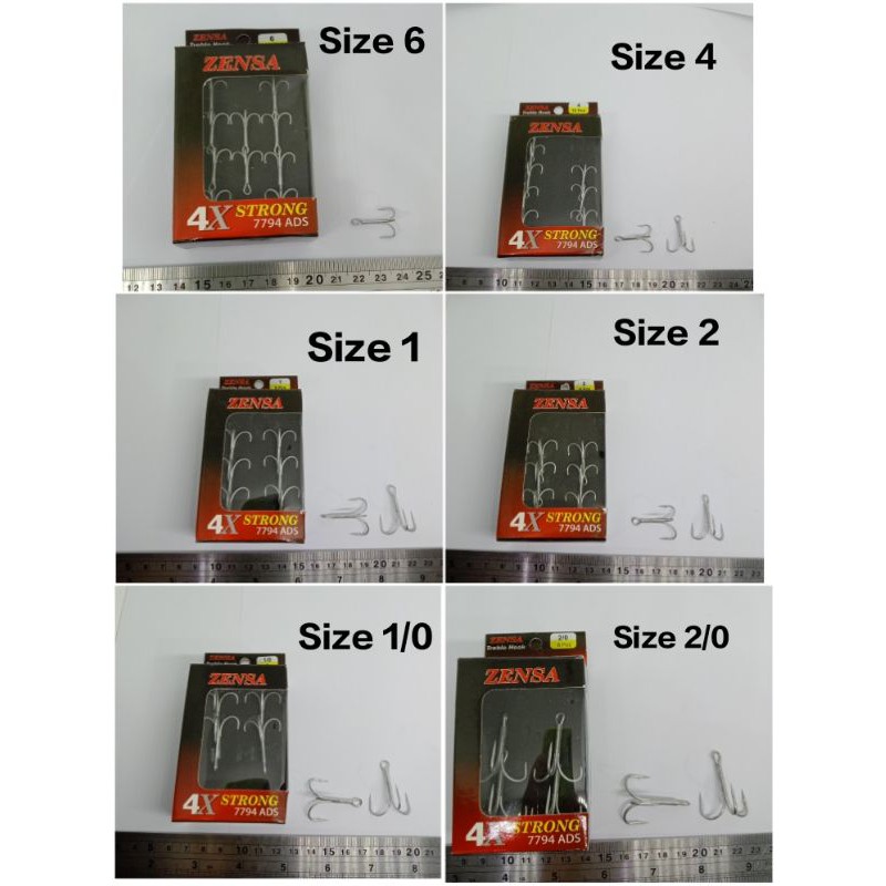 Treble Hook Zensa 4X Strong