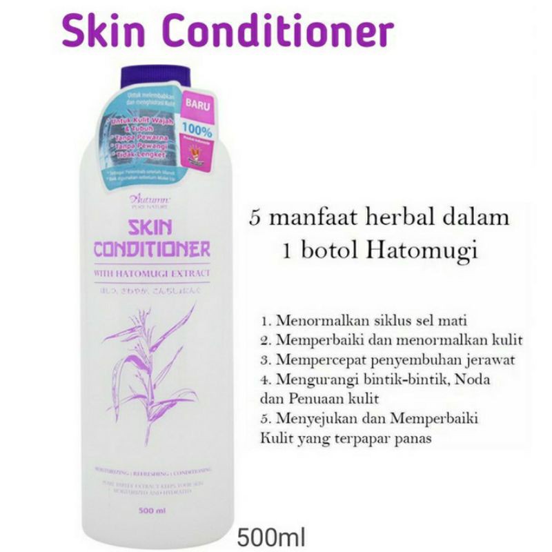 𝐑𝐀𝐃𝐘𝐒𝐀 - Autumn Skin Conditioner With Hatomugi Extract 500ml / Melembabkan Dan Menyegarkan Kulit